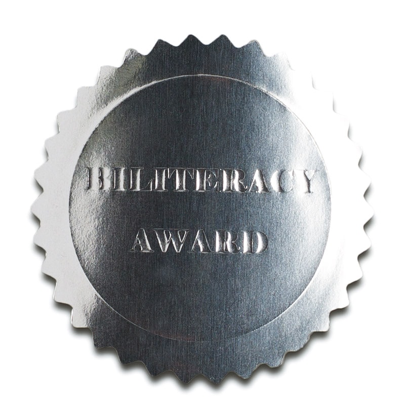 Biliteracy Pathway Award Self-adhesive Stickers